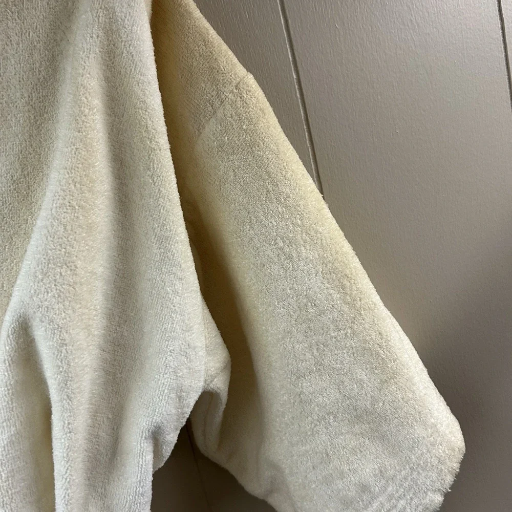Vintage Chicago Bulls Bath Robe McArthur Towels White Deadstock New with Defects